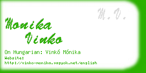 monika vinko business card