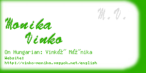 monika vinko business card